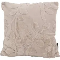 NOVÉE Furry plant beige | 45 x 45 cm | kussenhoes | polyester