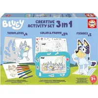 Educa Creatieve set - - Decoratie en modellering van Bluey-personages - 3 activiteiten voor 3-jarigen