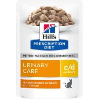 Hill's Pet Nutrition Prescription Diet c/d Multicare Urinary Care Kattenvoer Nat Kip 12 x 85 gr