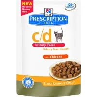 Hill's Pet Nutrition Hill's Prescription Diet Feline c/d Urinary Care Urinary Stress with Chicken | 12 x 85 g