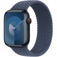 Apple Gevlochten solobandje voor de Watch | 38/40/41/42 mm - Maat 7 - Storm Blue