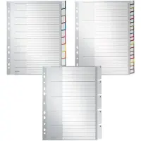 Leitz kunststof indexbladen met venstertabs, A4, 20 vellen, nr. 1278