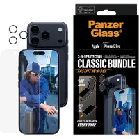 PanzerGlass Classic 2 in 1 bundel iPhone 17 Pro screen en camera protector