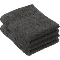 De Witte Lietaer Gastendoek De Witte Lietaer Stephanie Ebony (30 x 50 cm) (set van 2)