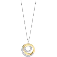 Ti sento Dames Hanger - 925 zilver - Zirkonia met geel verguld - 6851ZY