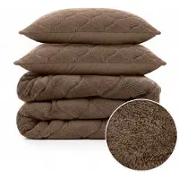 Sleeptime Lazy Dekbed Zonder Overtrek - Teddy - Taupe/Bruin 200 x 200