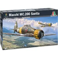 Wittmax Modelbouwpakket Vliegtuigen - 2516 Macchi C.200 Saetta WWII - Italiaans Propellervliegtuig Plastic - 1:32 - Modelbouw