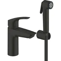 GROHE Eurosmart - Wastafelkraan met bidetdouche, mat zwart 231242433