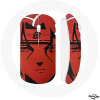MANIACASE Draadloze muis - Naruto - Itachi - Rood - Compatibel met Mac en PC - Inclusief wifi USB-stekker