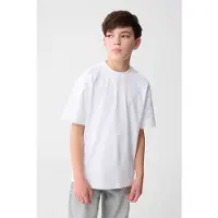 Shoeby T-shirt wit Jongens Katoen Ronde hals Logo - maat 146/152