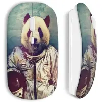 MANIACASE Draadloze muis Panda astronaut
