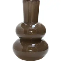 Vase the World Vaas Lindi Elite |Donker Bruin - Dark Brown | Dik Glas | Mondgeblazen glas | Ø22 x H36 cm
