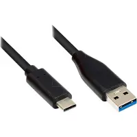 GOOD CONNECTIONS USB-C naar USB-A kabel - USB3.0 - tot 0,9A / zwart - 5 meter