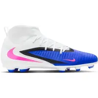 Nike Phantom 6 High Club Gras / Kunstgras Voetbalschoenen (MG) Blauw Wit Felroze