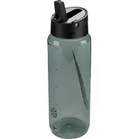 Nike TR Renew Recharge Straw Drinkfles 700ML Donkergroen Zwart