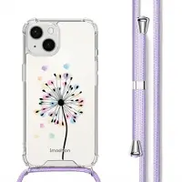 IMoshion Design hoesje met koord voor de Apple iPhone 14 - Sandstone Dandelion