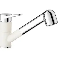 BLANCO Wega-S II chroom/silgranit-wit