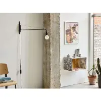 Vitra Petite Potence Wandlamp - Wandlampen Gepoedercoat Staal Deep Black - 20126502