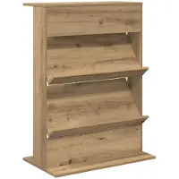 vidaXL Tijdschriftenrek Artisan Eiken 70 x 41 x 96 cm Bewerkt hout