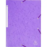 Exacompta elastiekmap A4 karton violett