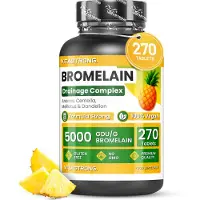 Vitastrong Bromelaïne 5000 GDU - 270 tabletten, ondersteuning van vochtafvoer en cellulitis 270 St
