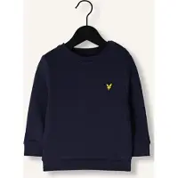 Lyle & Scott Baby Truien & Vesten Plain Crew Neck Sweatshirt - Donkerblauw - Maat 92/98