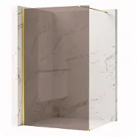 REA Walk-in Douchewand Flexi Brown / Gold 110