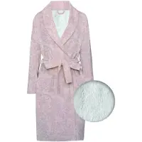 Zohome Zo Home Flanel Fleece Badjas Paisley di Lino - shell nude - S/M