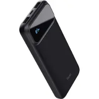 Trust Avala - Powerbank 10000 mAh - Snellader 20W - Noodpakket - LED indicatie - Universeel - USB-C + 2x USB-A - Zwart