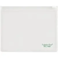 FolderSys Platte zak , schuifsluiting, PVC-vrij, geschikt voor levensmiddelen, folie transparant, formaat A4, 10 stuks