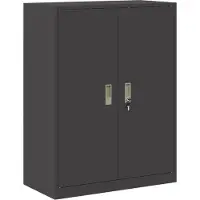 vidaXL Opbergkast Zwart 80 x 40 x 105 cm Staal