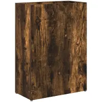 vidaXL Opslaghaak & Rek Rook Eiken 40 x 20 x 55,5 cm Bewerkt hout