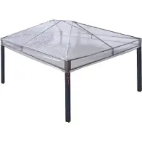 vidaXL Gazebo hoes vervanging Doorzichtig 400 x 300 x 32 cm PVC