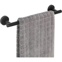 Wenko 24972100 – Handdoekstang Bosio 40 cm RVS mat zwart