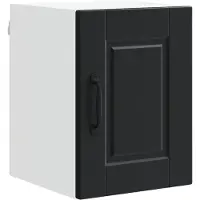 vidaXL Wandkast PORTO, zwart, 30 x 31 x 40 cm, van houtvezel
