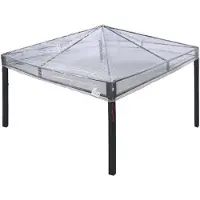 vidaXL Vervanghoes voor tuinpaviljoen, 300 x 300 x 26 cm, transparant PVC