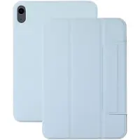 Lunso Geschikt voor iPad 11 inch (2025) A16 - Tri-Fold Bookcase hoes - Lichtblauw