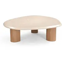 Starfurn Salontafel Nuvé - Organisch Hout/Marmer - 100x90x30cm