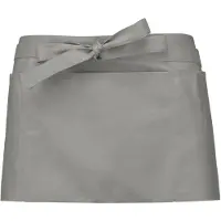Kariban Polykatoen kort schort Light Grey - Kariban K896 - Maat One Size