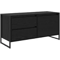 vidaXL TV Kast 100 x 36 x 49,5 cm Zwart Eiken Bewerkt hout