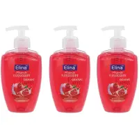 Elina med Elina Vloeibare Handzeep granaatappel met pomp – 3 x 300 ml – verzorgende handzeep voor zachte en soepele huid – set voordeelverpakking