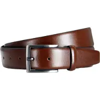 Lindenmann leren heren riem - donkerbruin