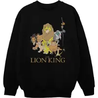 Disney Meisjes The Lion King Groep Sweatshirt (Zwart)