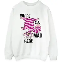 Disney Dames/Dames Alice In Wonderland Allemaal Gek Hier Sweatshirt (Wit)