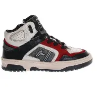 Hip leren sneakers zwart/wit/rood Jongens Leer Meerkleurig - maat 33