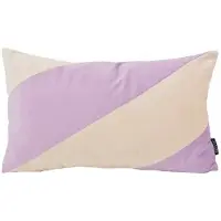 NOVÉE Velvet swirl lila/crème | 30 x 50 cm | kussenhoes | fluweel/polyester