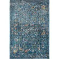 Muratap Picasso sarough vintage vloerkleed blauw laagpolig- 240x340 cm