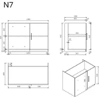 Wasophoogte Keukenkast – module n7 – pure