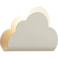 QAZQA Kinder wandlamp beige wolk met zon - Cloudy