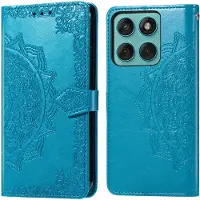 IMoshion Mandala Bookcase voor de Motorola Edge 60 Pro - Turquoise